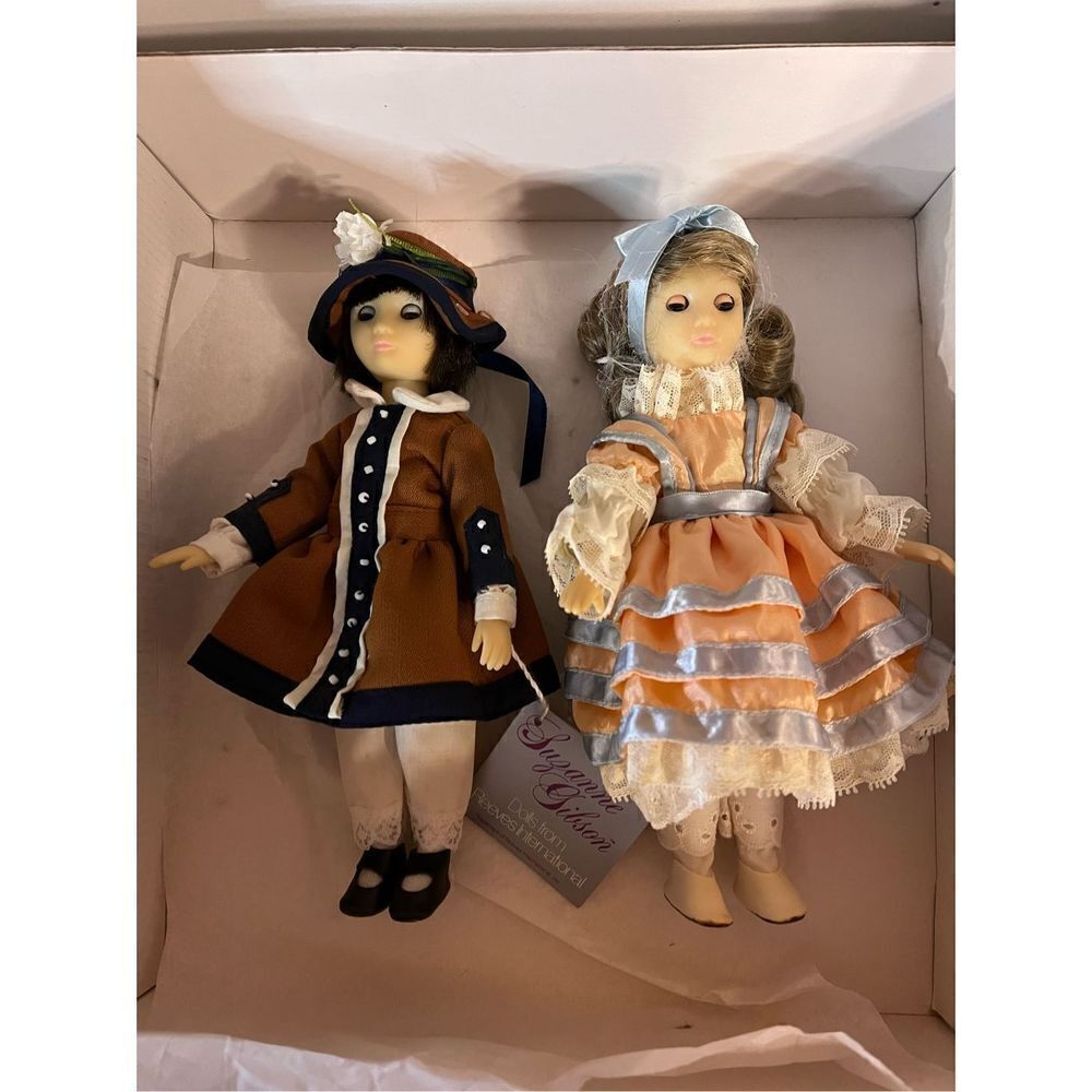 Suzanne Gibson 1988 American Boy & Girl 9" Dolls Original Box